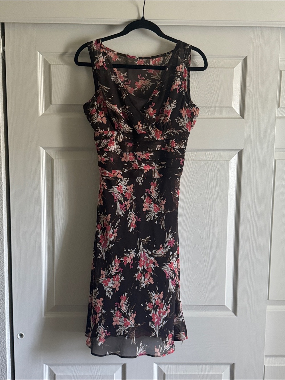 LOFT Floral Midi Dress